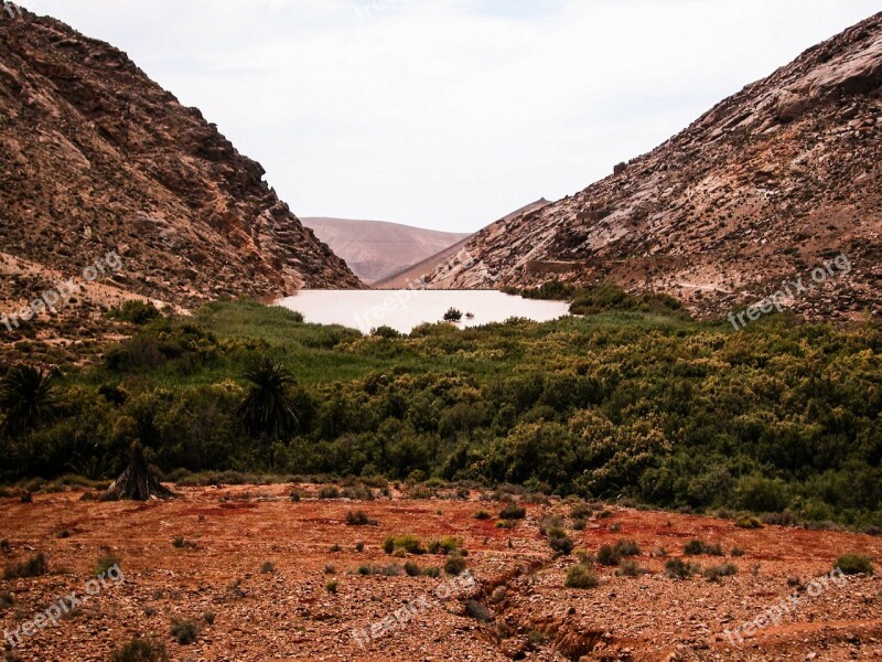 Fuerteventura Landscape Green Travel Tourism