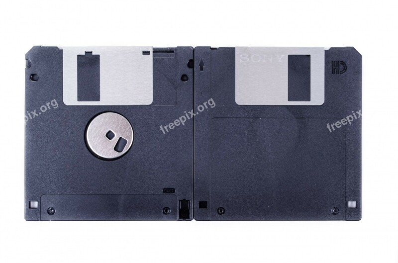 Isolated Floppy File Save White