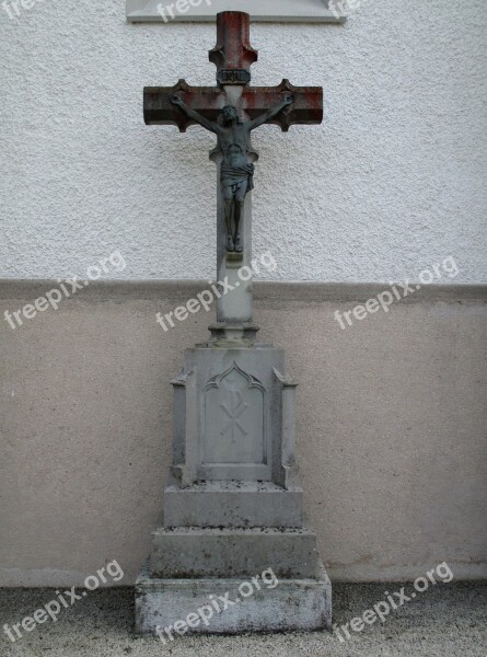 Crucifix Cross Christian Churchyard Mammern