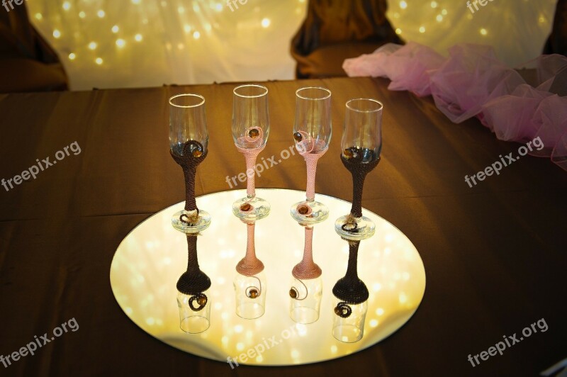 Wedding Glasses Toast Cheers Champagne