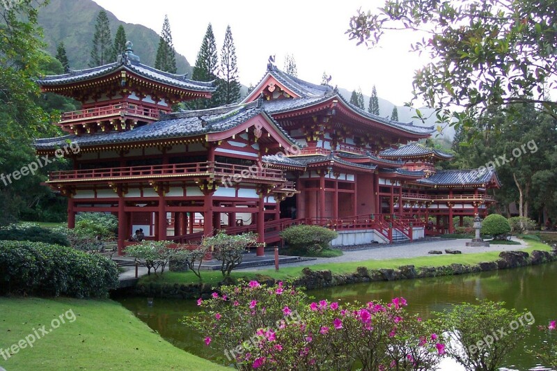 Byodo-in Temple Oahu Asian Chinese Temple