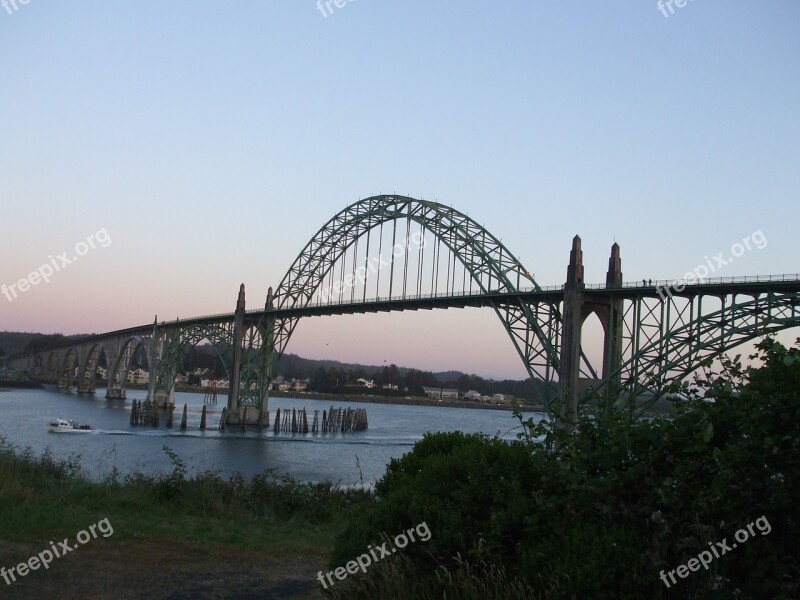 Bridge Arch Bay Oregon Steel-arch Bridge