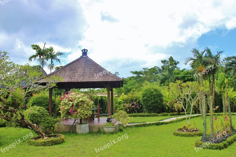 Bali Orchid Garden Flora Tropical Island