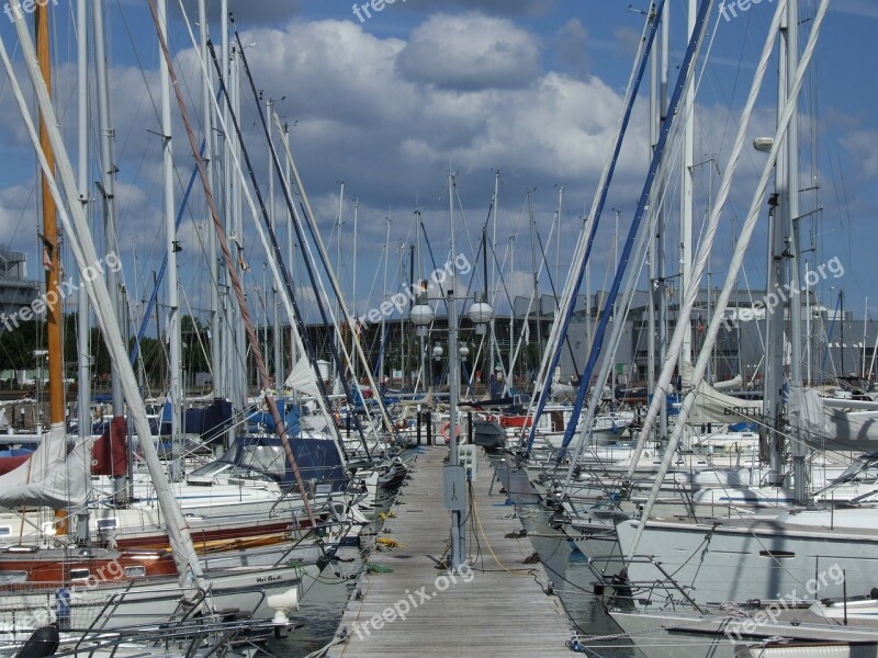 Marina Port Boats Ships Baltic Sea