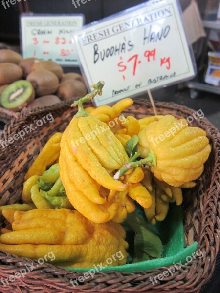 Buddha's Hand Fruit Citrus Medica Fingered Citron Australia