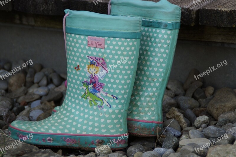 Rubber Boots Child Children Girl Shoes