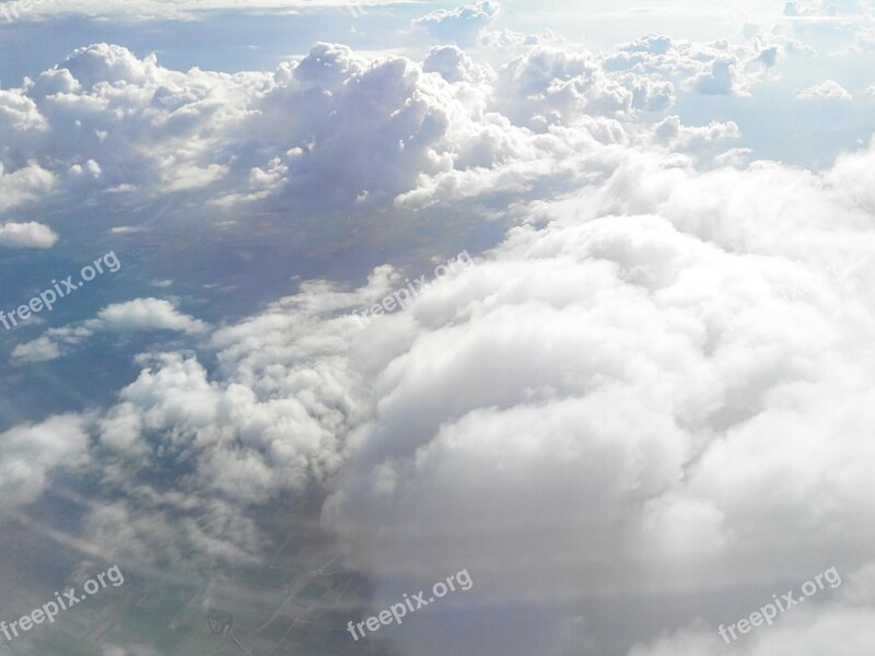 Clouds Cloud Aircraft Flight Above The Clouds