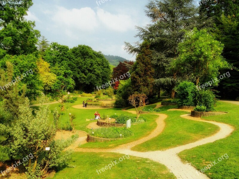 Freiburg Germany Botanical Garden Landscape Scenic