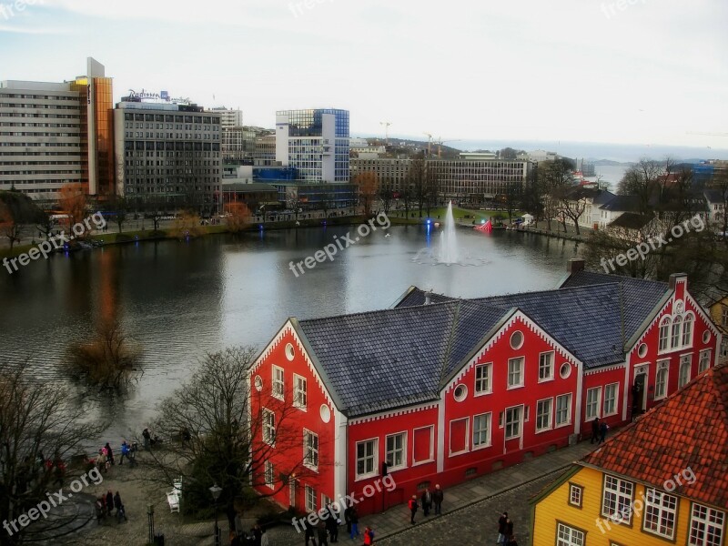 Stravanger Norway Town Urban Buildings