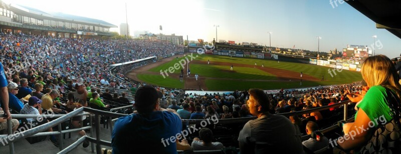 Stadium Bleachers Audience Baseball Sports