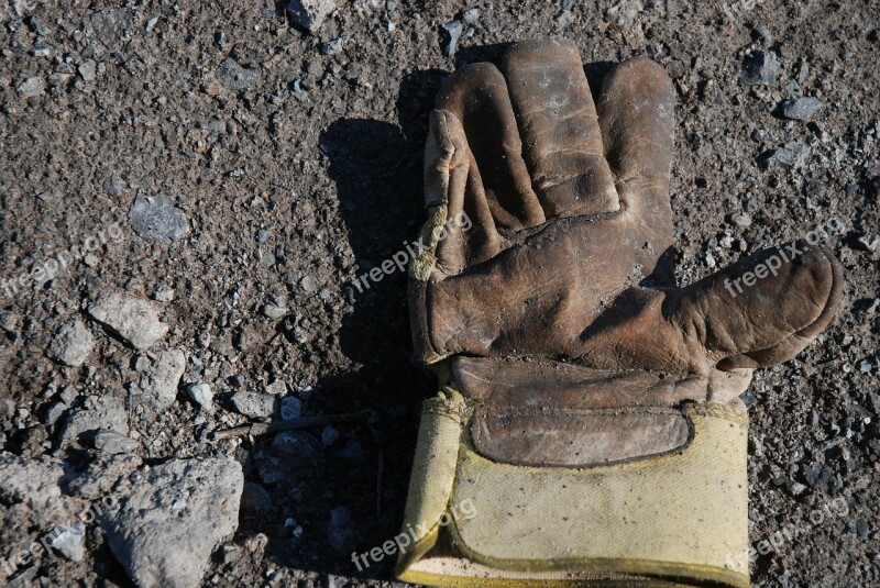 Glove Work Dirty Leather Industries