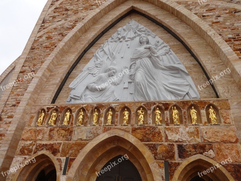 Ave Maria Church Frieze Saints Religion