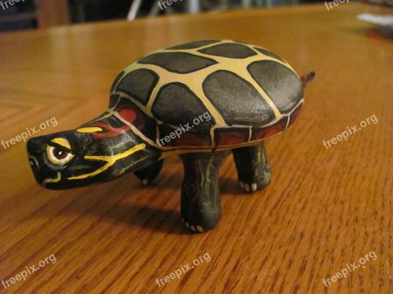 Turtles Rock Painted Craft Creature