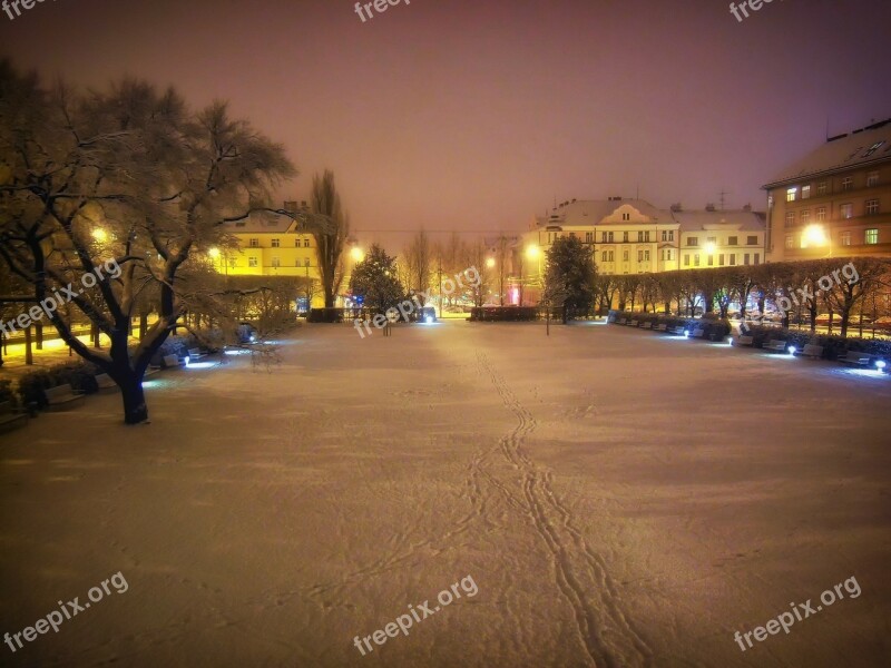 Brno Park Czech Republic Scenic Winter