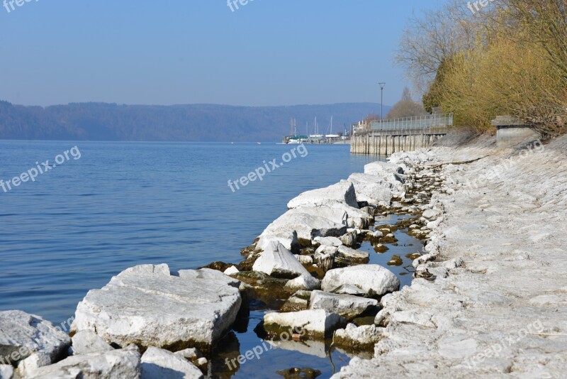 Lake Constance Water Beach Stones Free Photos