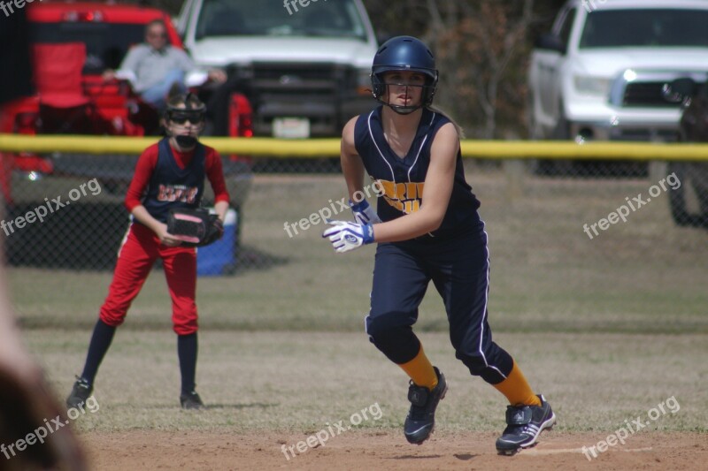 Running Players Competition Outside Field