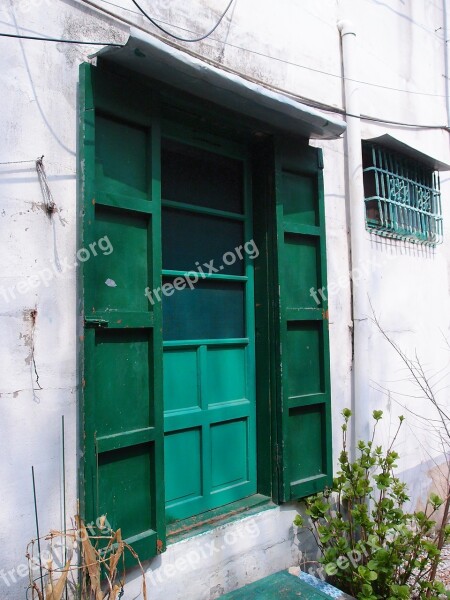 Green Old Door Gate Green Door Free Photos