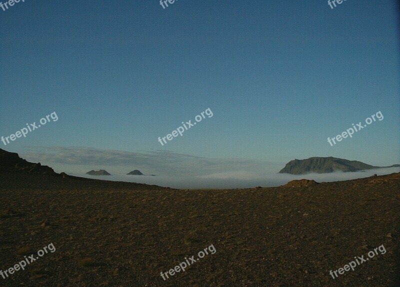 Iceland Fog Flat Free Photos