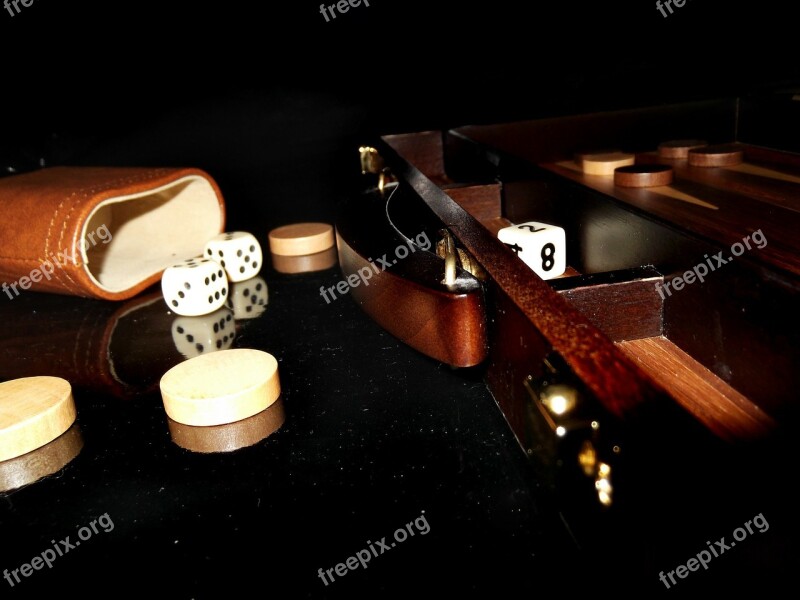 Backgammon Play Wood Cube Free Photos