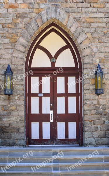 Doorway Old Church 1848 Building Architecture