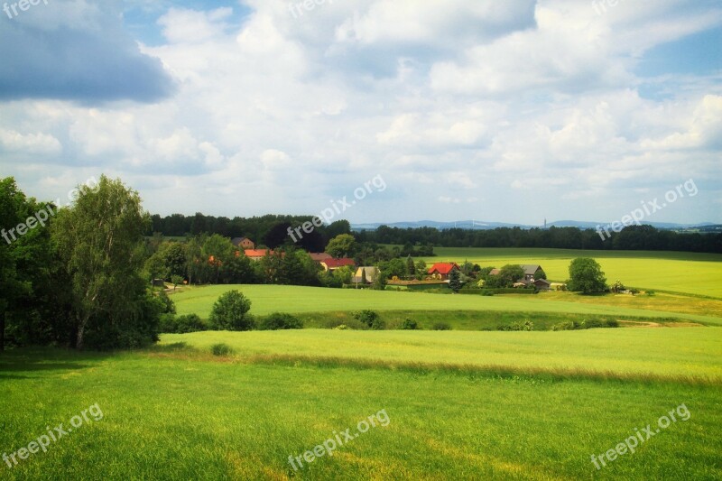 Germany Landscape Scenic Sky Clouds