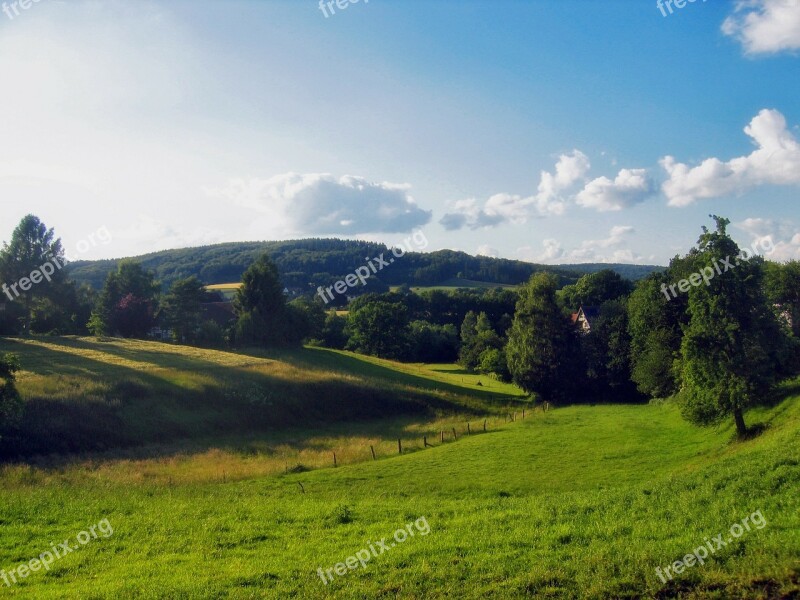 Germany Landscape Scenic Sky Clouds