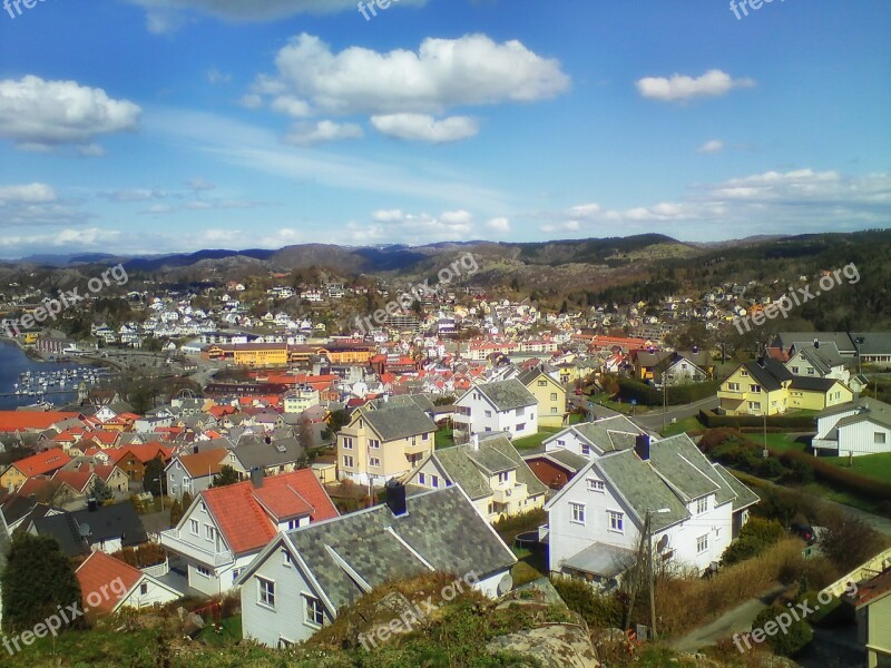 Egersund Norway Town City Urban