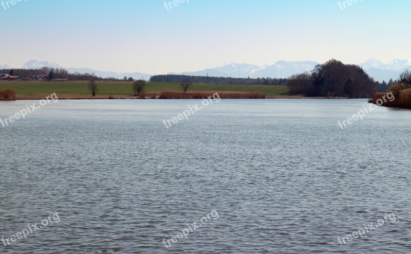 Landscape Chiemgau River Alz Water