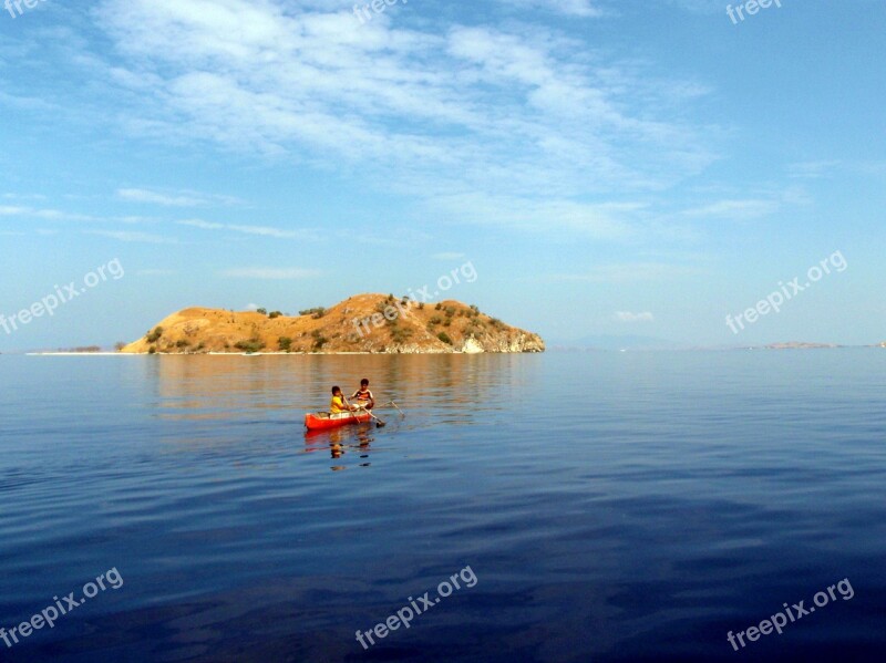 Sea Island Boat Rowing Free Photos