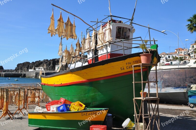 Madiera Spain Fishing Boat Fish