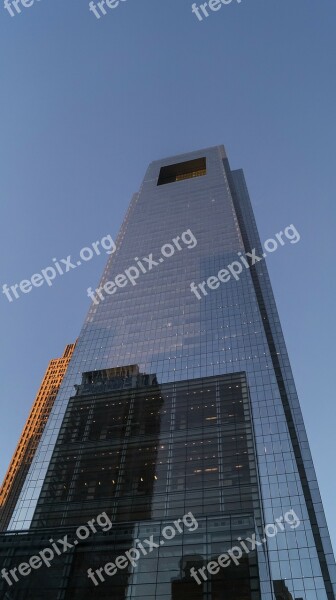 Philadelphia Comcast Building Skyscraper Buildings Cityscape