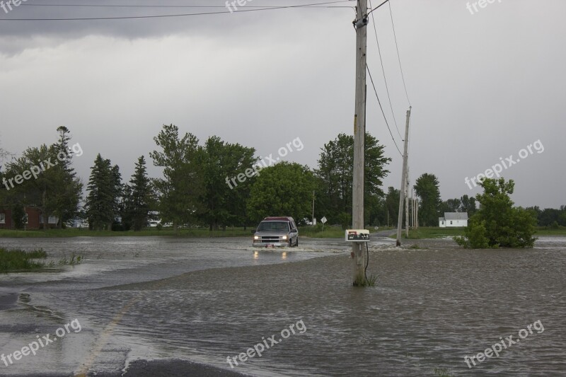 Water Flood Flooded Environment Underwater