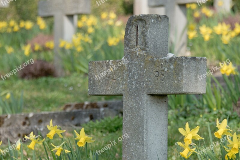 Cemetery Cross Funeral Birnau Lake Constance