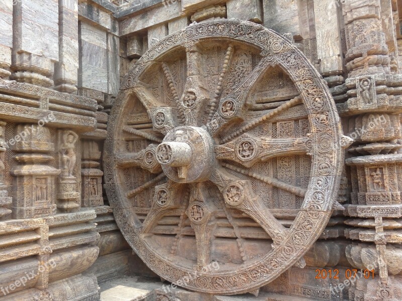 Sun Temple Konark India Wall Sculpture