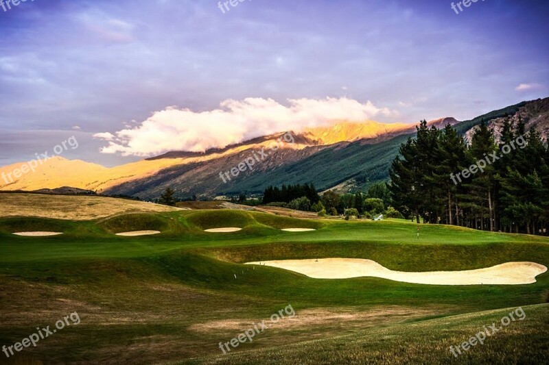 Hills Golf Course New Zealand Arrowtown Queenstown Mountains