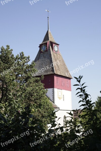 Steeple Rümlang Church Christianity Faith