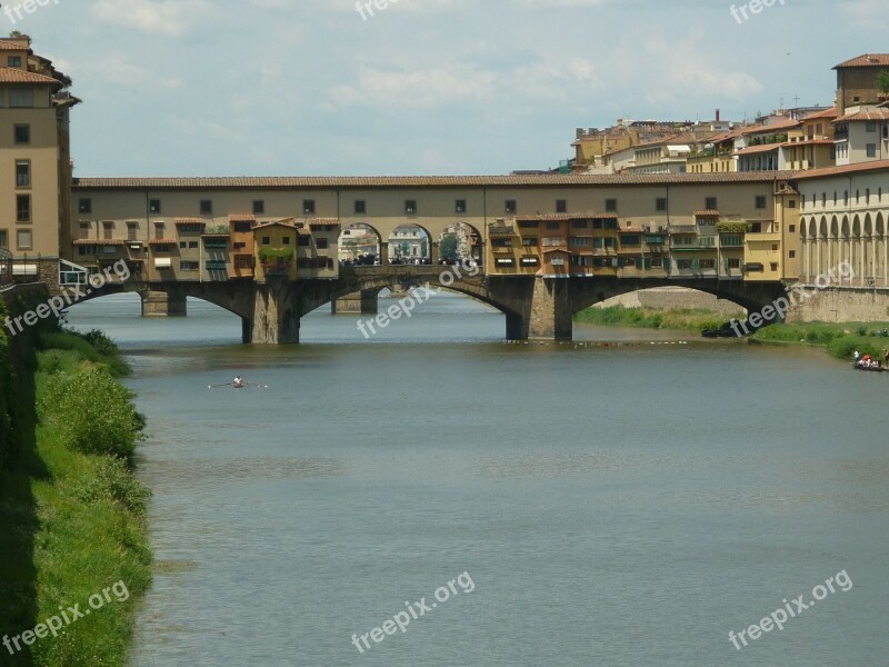 Ponte Vecchio Tuscany Italy Florence Free Photos