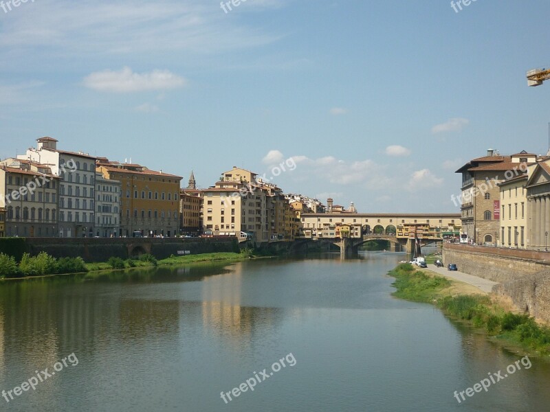 Florence Ponte Vecchio Arno Italy Free Photos