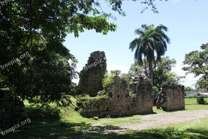 Panama Ruins Old Architecture Free Photos