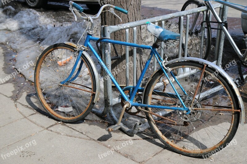 Bike Old Bicycle Locked Classic