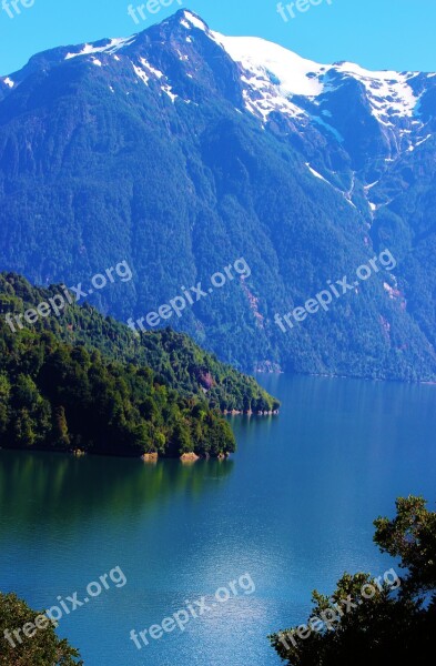 Patagonia Mountains Chile Beautiful Nature