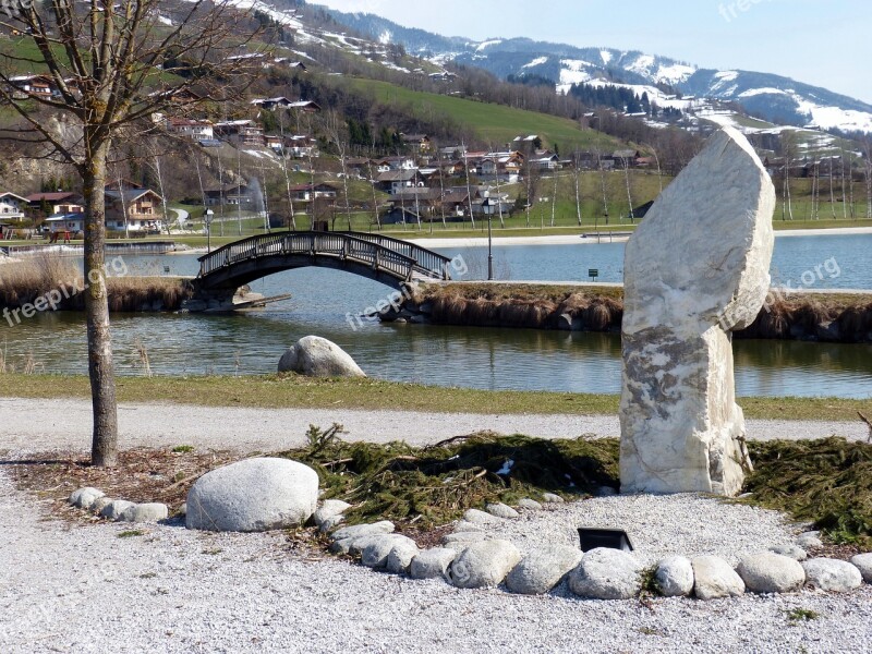 Uttendorf Badesee Bridge Arch Bridge Free Photos