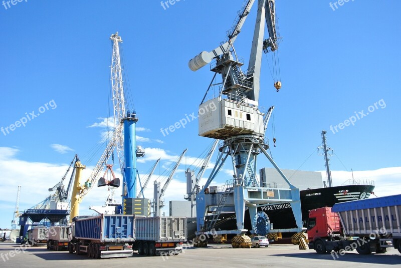 Ship Load Stowage Port Of Sagunto Crane