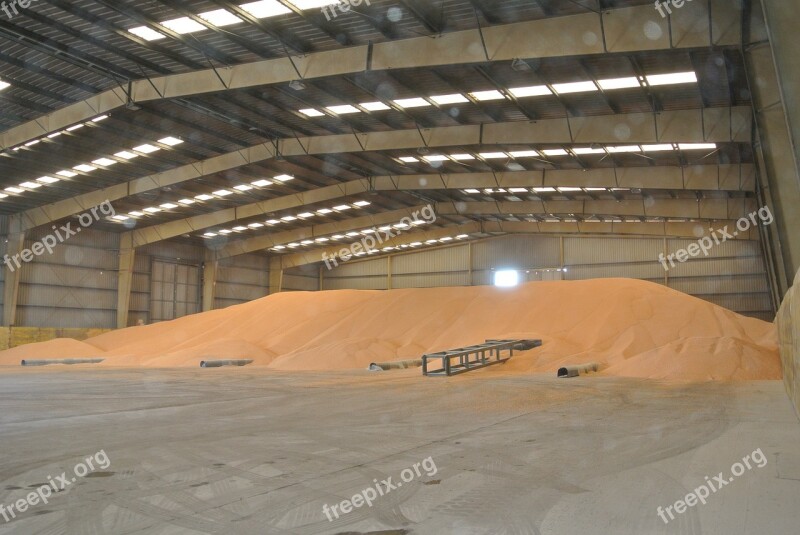 Corn Warehouse Bulk Port Of Sagunto Ship