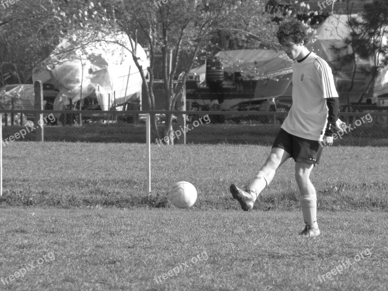 Soccer Sports Ball Kick Man