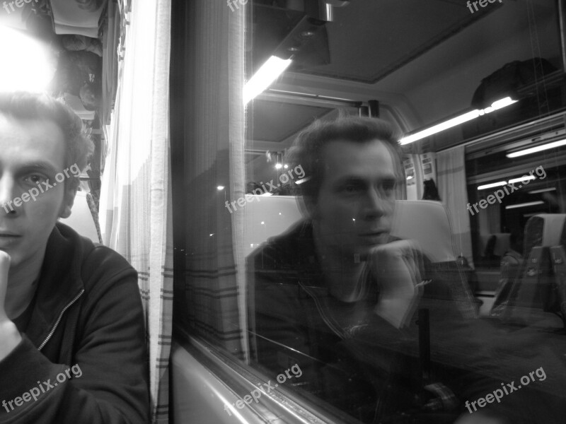 Talking About Man Train Window Comment On