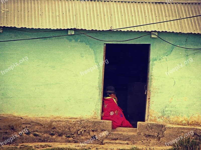 Indigenous Ecuador Village Old Dilapidated