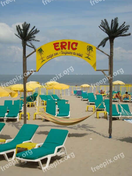 Blankenberge Belgium Beach Sand Summer