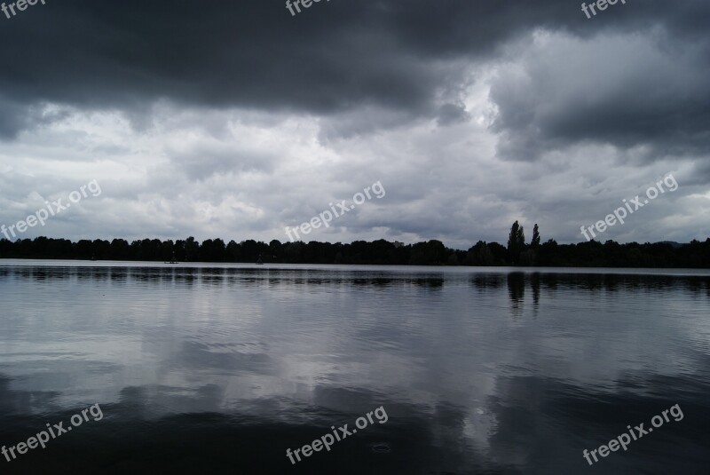 Lake Rain Waters Atmosphere Water