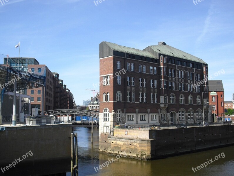 Hamburg Speicherstadt Houses Old Speicherstadt Building